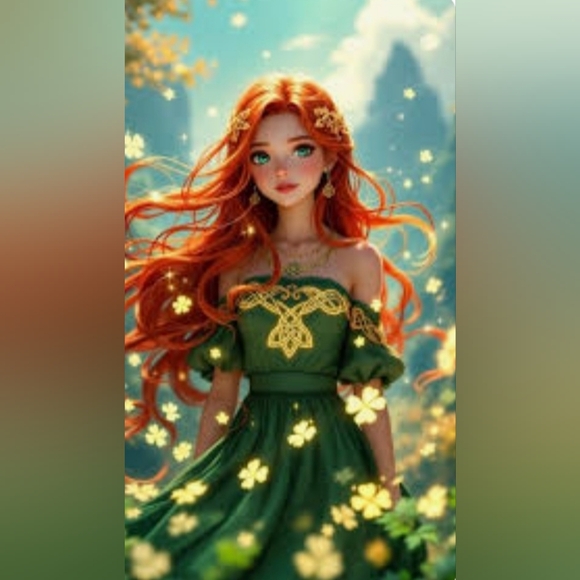 GENUINE SOLID 14K YELLOW GOLD AUTHENTIC EMERALD  & WHT TOPAZ CLADDAGH PENDANT - Picture 7 of 8